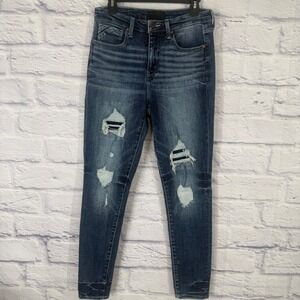 Buckle Black Skinny‎ Jeans Womens 29 Dark Wash Fit No 93 Distressed Ripped